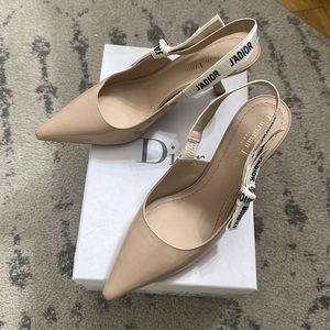 Dior Nude Slingback Mule Classic 38.5